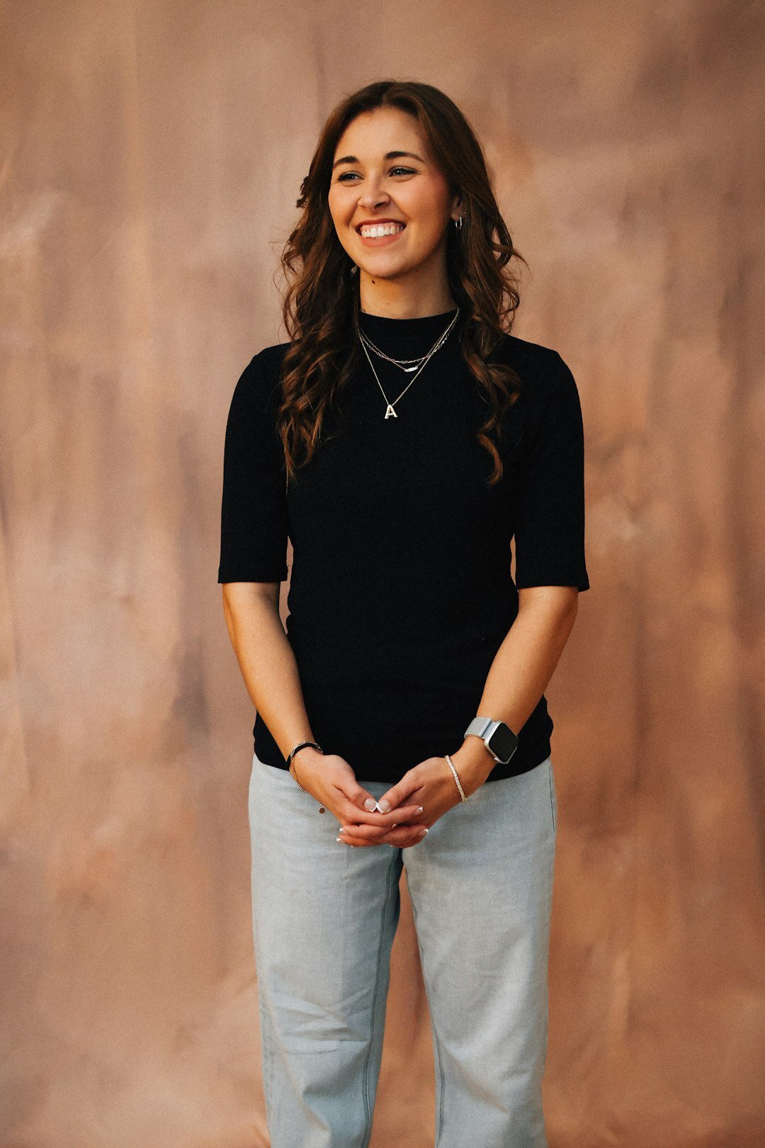Portrait of a young belgian woman journalist smiling