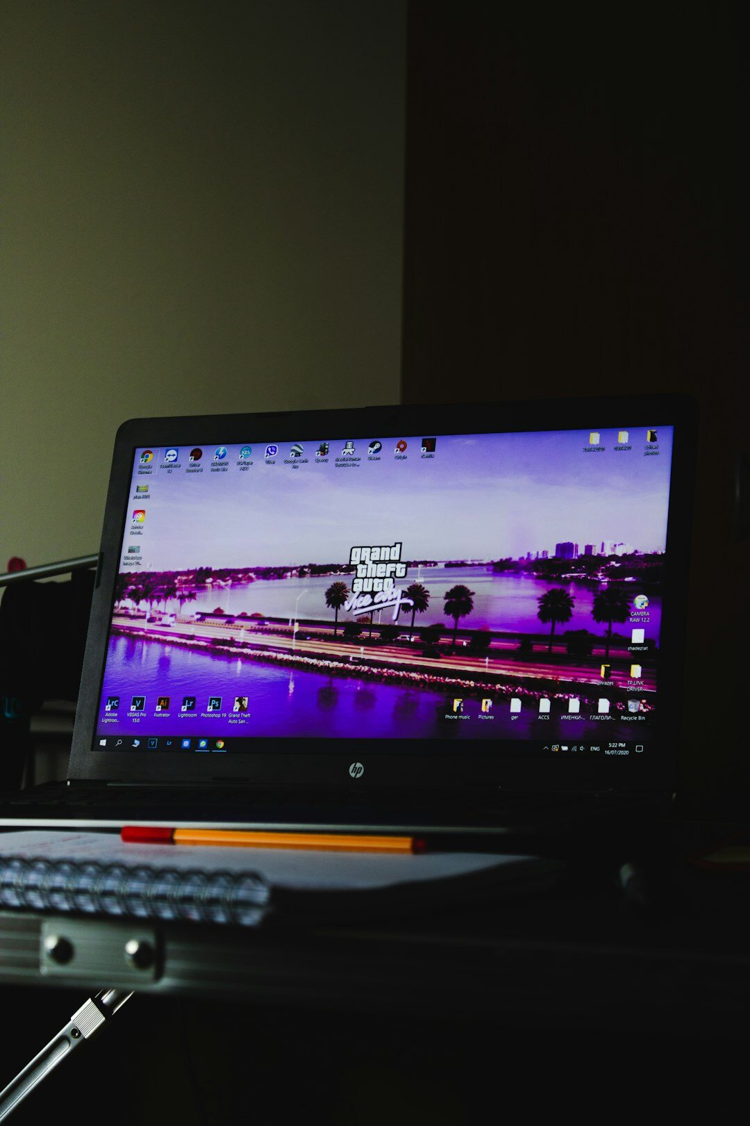 Video editing workstation with timeline on screen